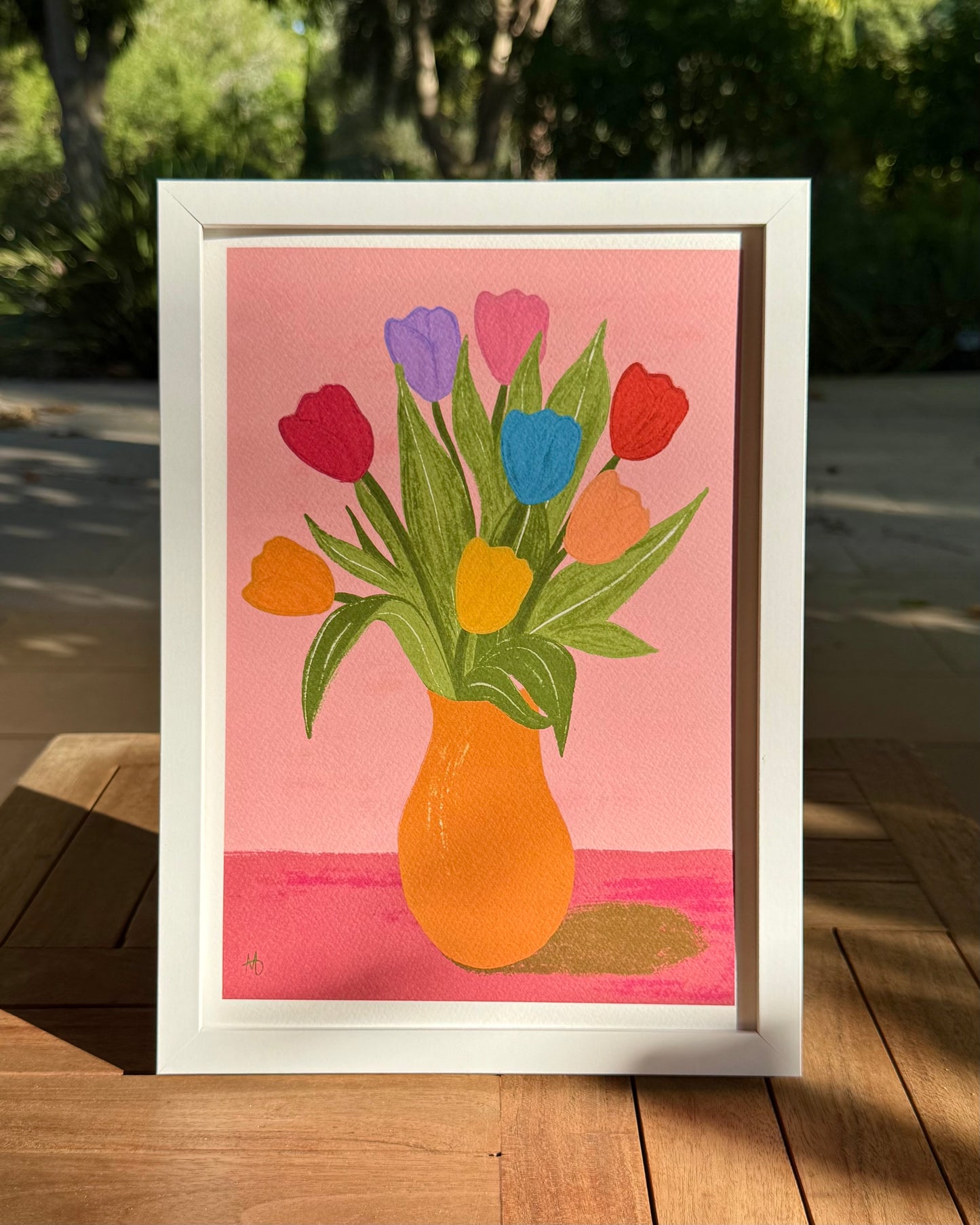 Happy Vase Print
