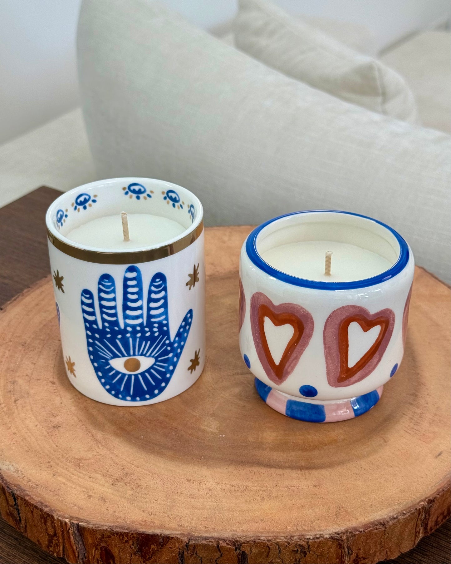 Hearts Candle