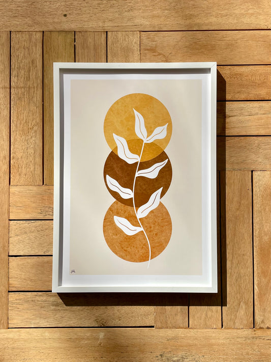 Boho Yellow Flower Print