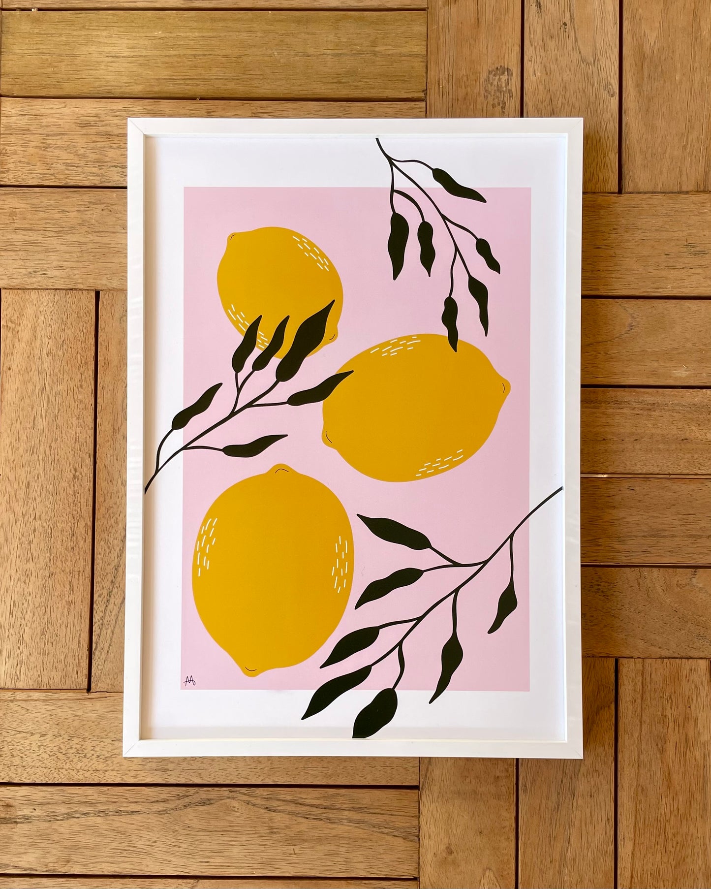 Pink Lemons Print