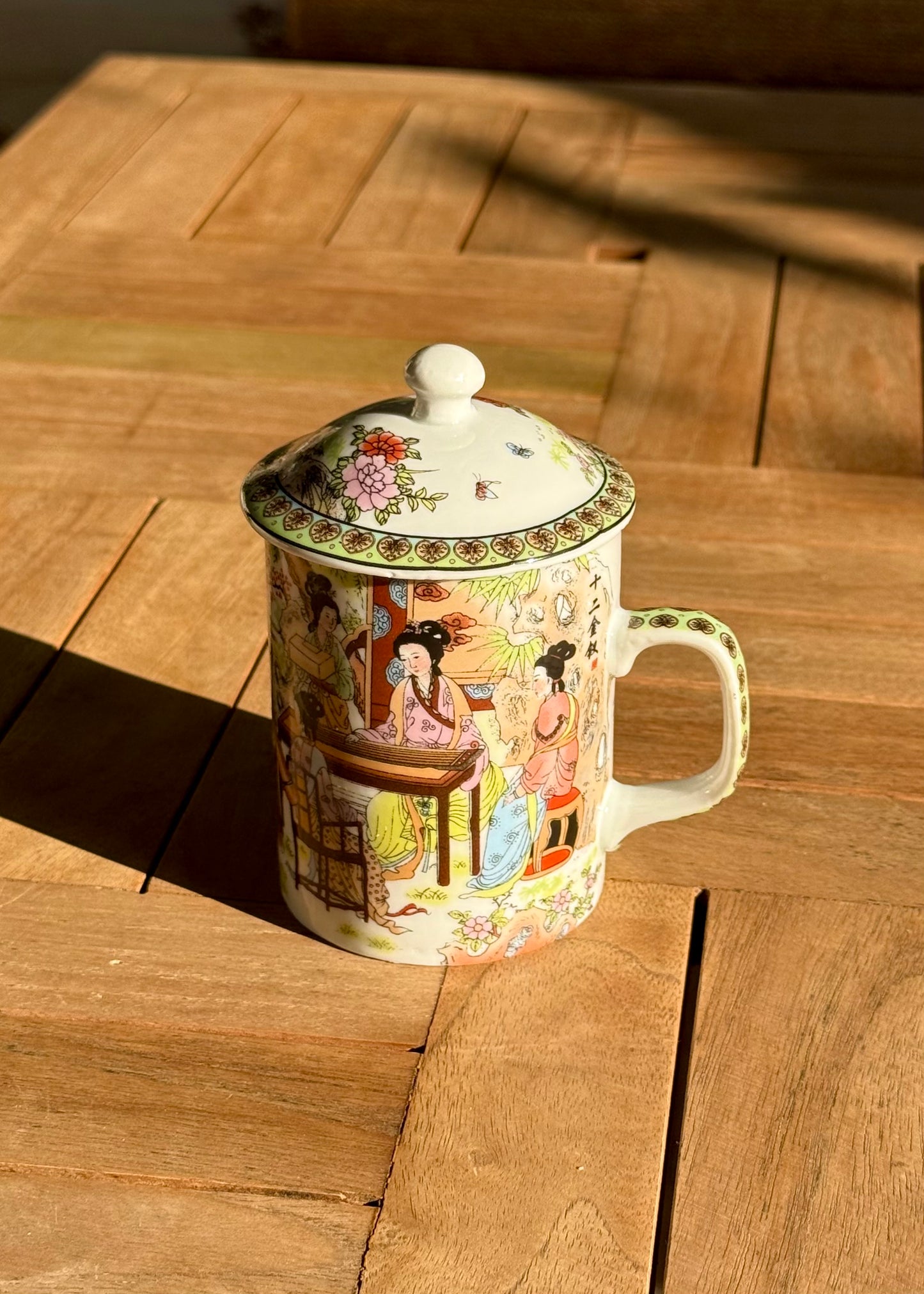 Vintage Candle- Asian Cup