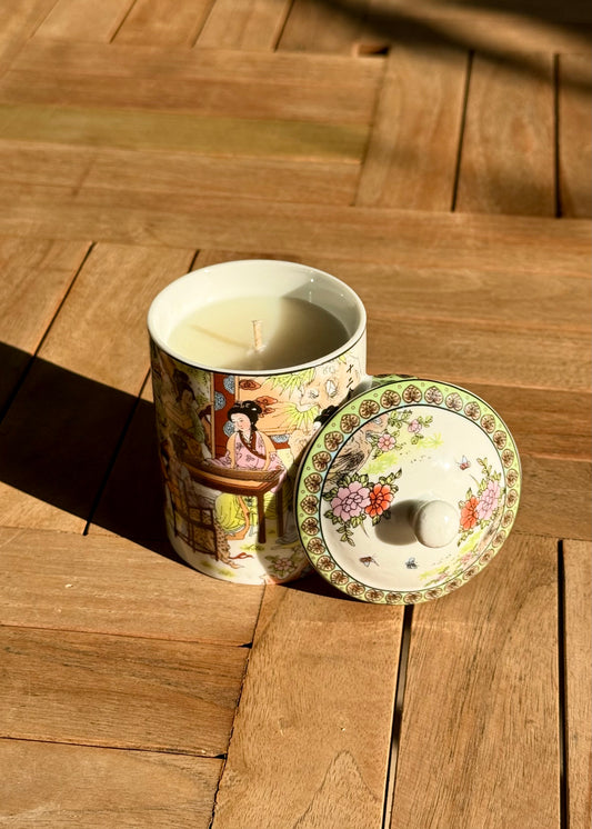 Vintage Candle- Asian Cup