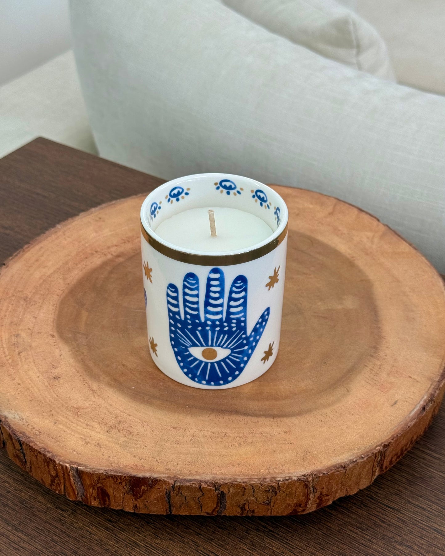 Hamsa Candle