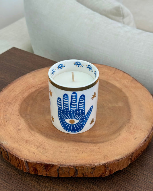Hamsa Candle