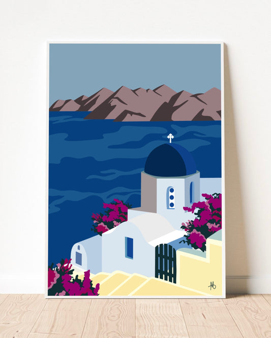 Greece View Print